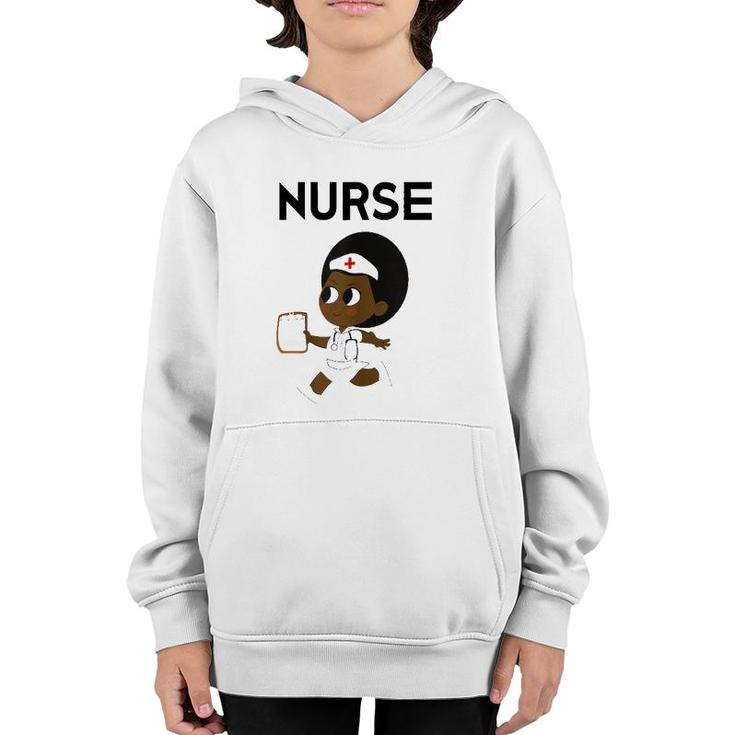 Womens Rn Cna Lpn Nurse Gifts Black Nurses Youth Hoodie