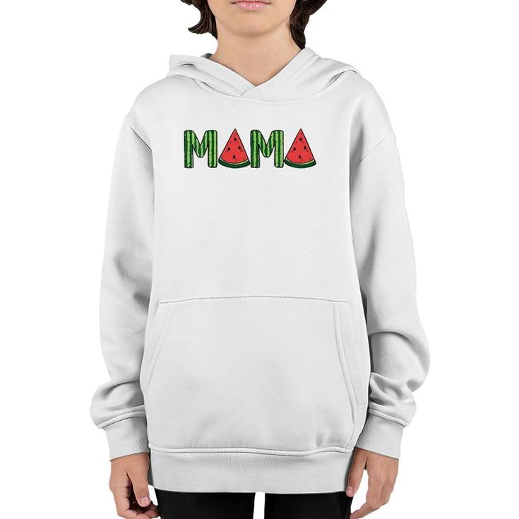 Womens Summer Vacation Mama Watermelon Gift Mothers Day Youth Hoodie