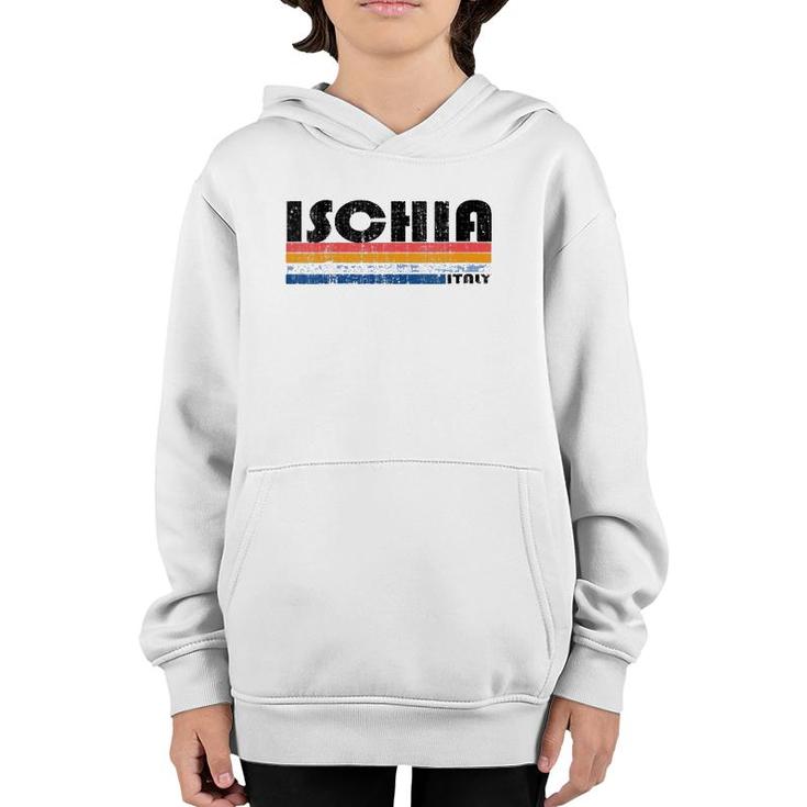 Womens Vintage 70S 80S Style Ischia, Italy V-Neck Youth Hoodie