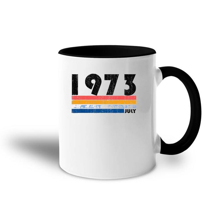45Th Birthday Gift Retro Born In July Of 1973 Ver2 Accent Mug
