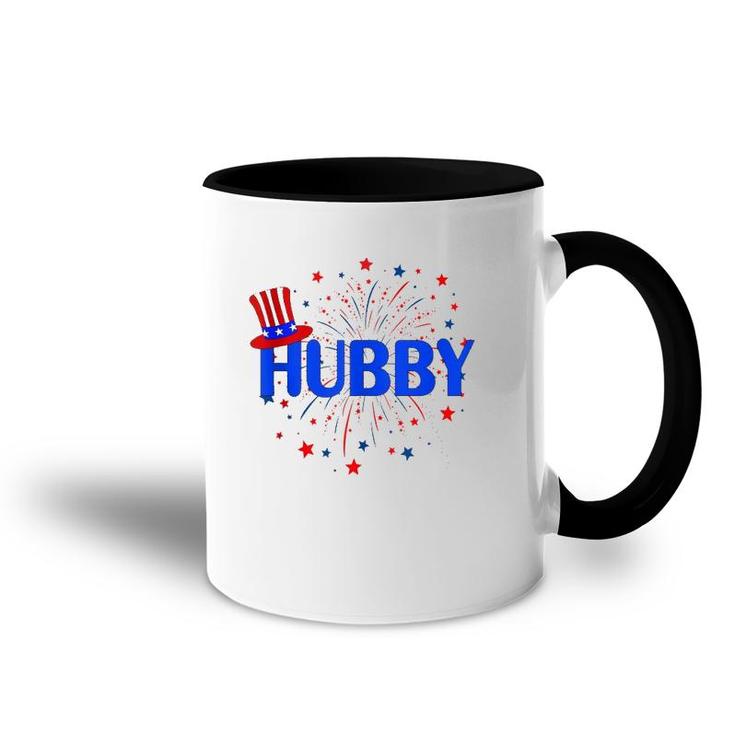 4Th July Hubby Patriotic Couple Matching Tank Top Accent Mug