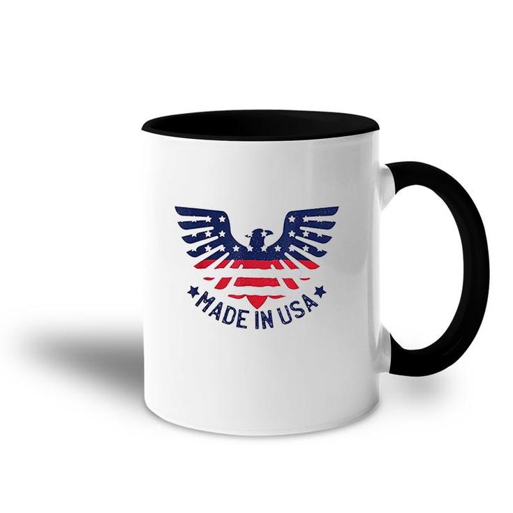 4th Patriotic Made In USA American Pride Eagle  Accent Mug