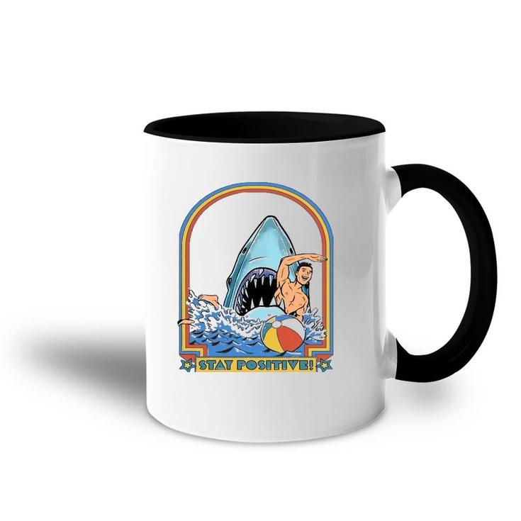A Great Week For A Shark To Stay Positive Accent Mug
