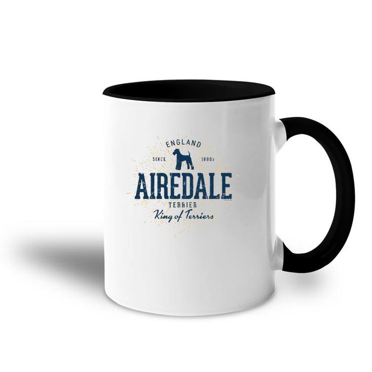 Airedale Terrier Vintage Airedale  Accent Mug