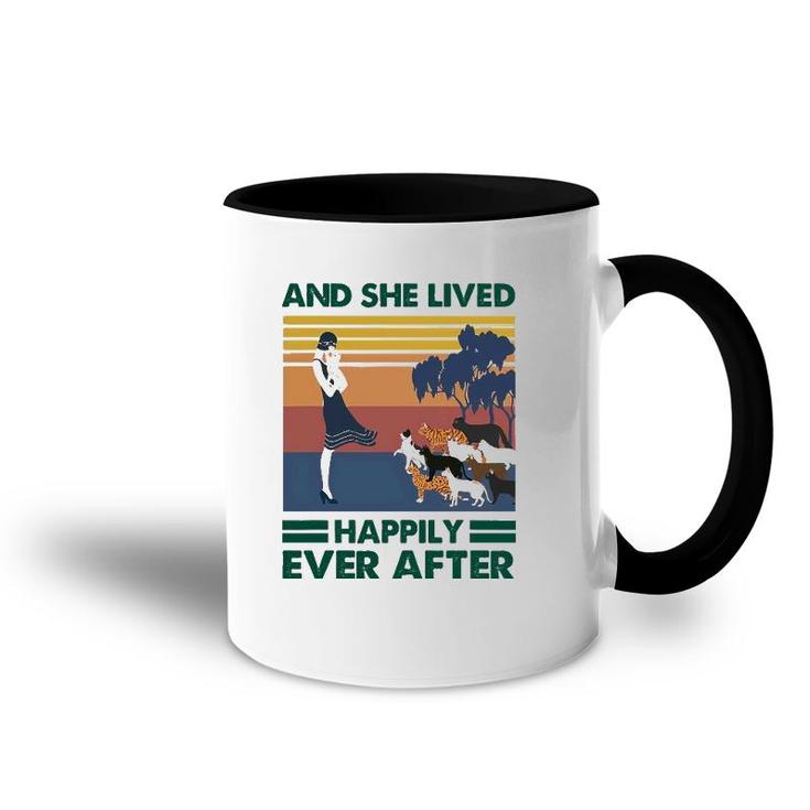 And She Lived Happily After Ever Cat Accent Mug