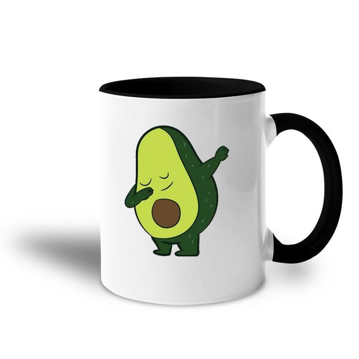 Avocado Vegan Food Vegetarian Dabbing Avocado  Accent Mug