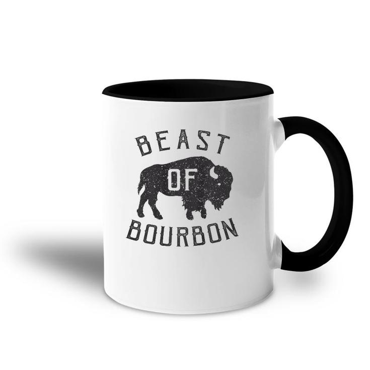Beast Of Bourbon Drinking Whiskey  Bison Buffalo Party Accent Mug
