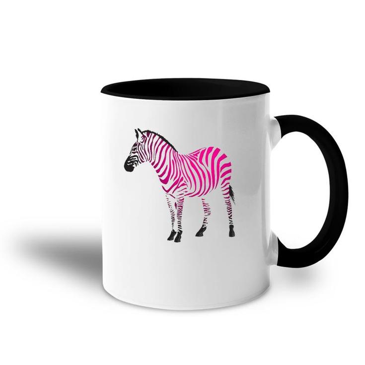 Beautiful Zebra Pink Sassy Art Accent Mug