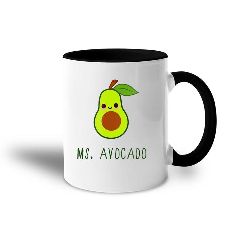 Best Gift For Avocado Lovers - Womens Ms Avocado Accent Mug