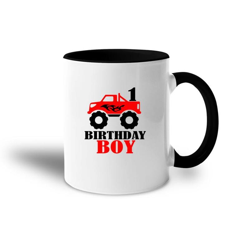 Birthday Boy Truck 1St Birthday Red Art Gifts Accent Mug