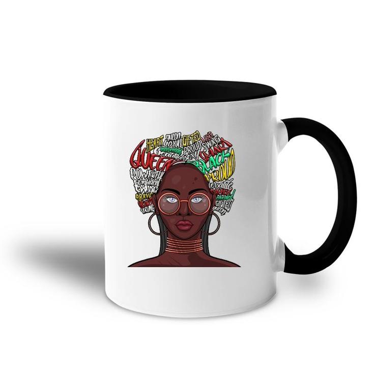 Black Queen S For Women African American Natural Afro Accent Mug
