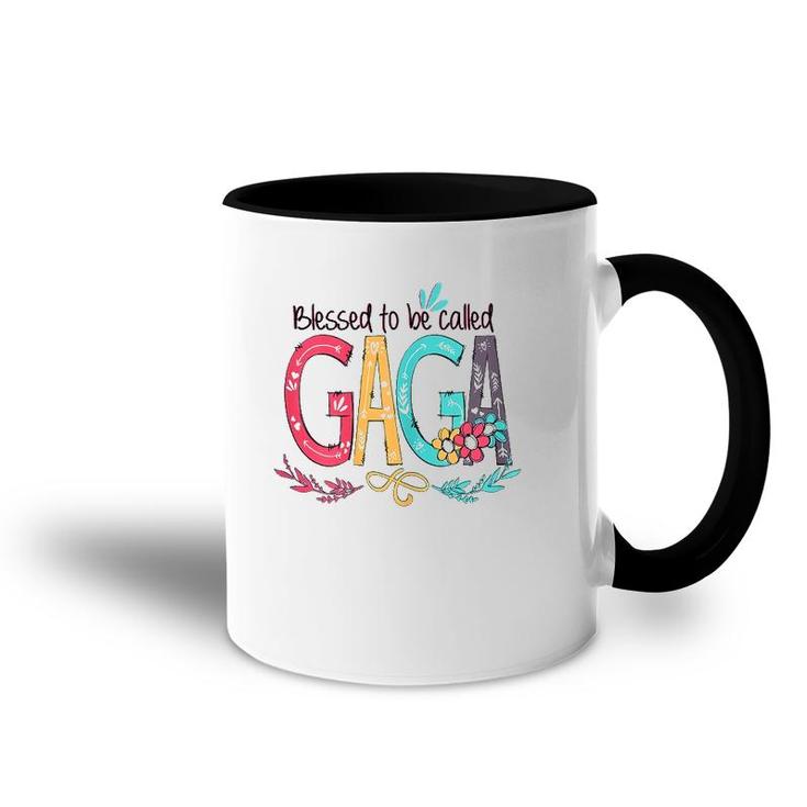 Blessed To Be Called Gaga Colorful Mother's Day Gift Accent Mug
