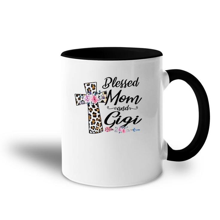 Blessed To Be Called Mom And Gigi Floral Mother's Day Accent Mug