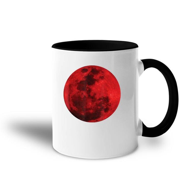 Blood Red Full Moon Space Gift Accent Mug
