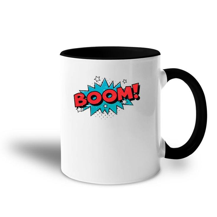 Boom Comic Book Cartoon Funny Pop Art Design Vintage  Accent Mug