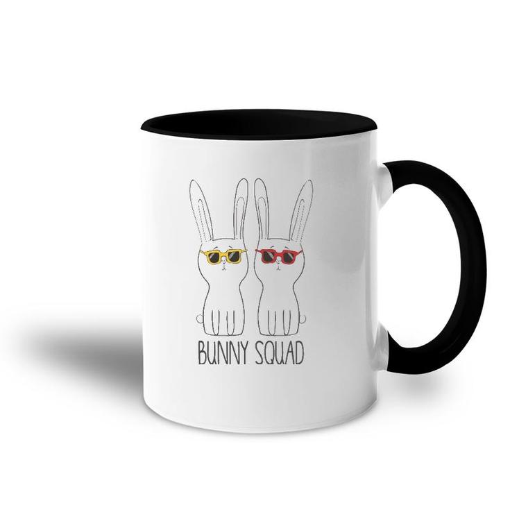 Bunny Squad Funny Cute Pet Rabbit Lover Accent Mug