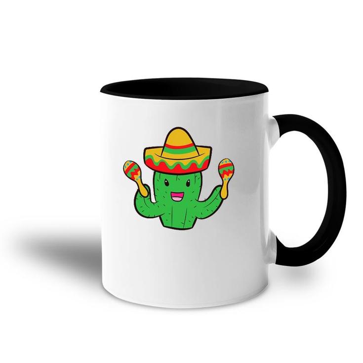 Cactus With Sombrero Cinco De Mayo Mexican Cactus Accent Mug