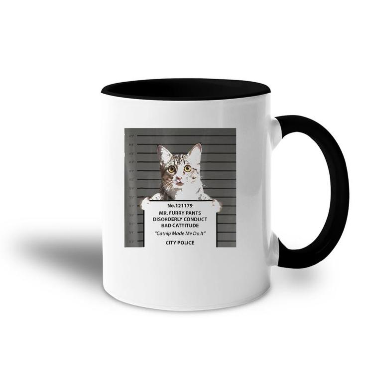 Catnip Cat Bad Cattitude Funny Cat Lover Kitten Gift Accent Mug