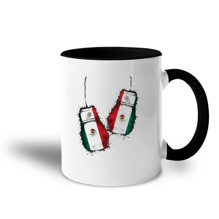 Chicano Boxers Gear Fans Mexican Flag Gloves Mexico Boxing Accent Mug