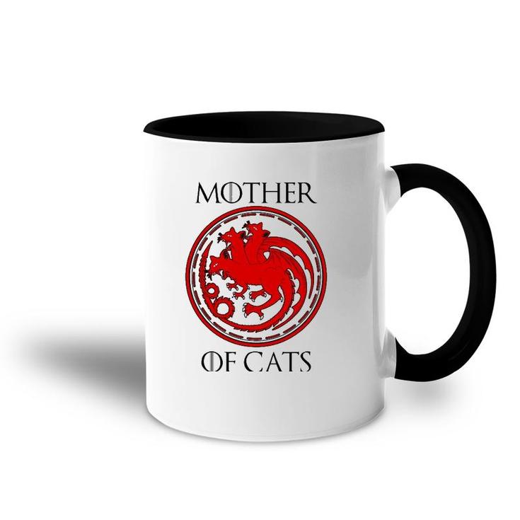 Cool Mother Of Cats Design For Cat And Kitten Enthusiasts Accent Mug