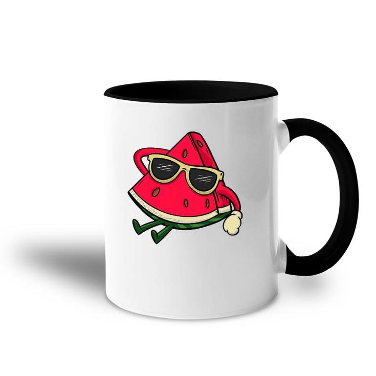 Cool Watermelon Art Men Women Sunglasses Summer Fruit Kawaii Accent Mug