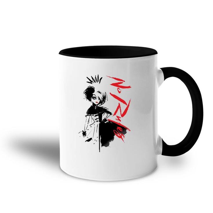 Cruella No Rules Sketch Accent Mug