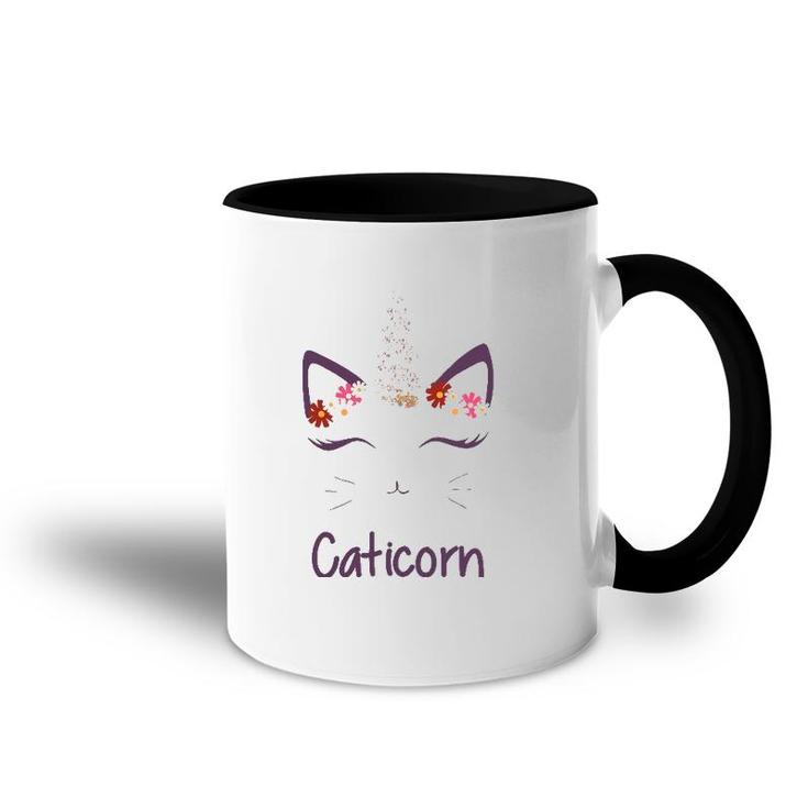 Cute Caticorn Cat Unicorn Gifts For Lover Magical Creature Accent Mug