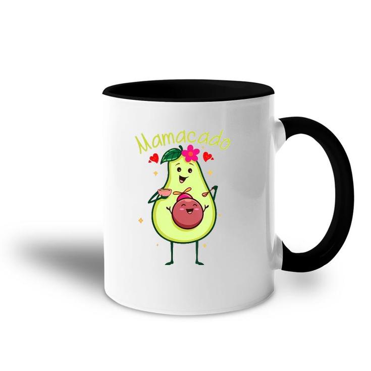 Cute Mamacado Avocado Mama Pregnant Mother Pregnancy Outfit Accent Mug