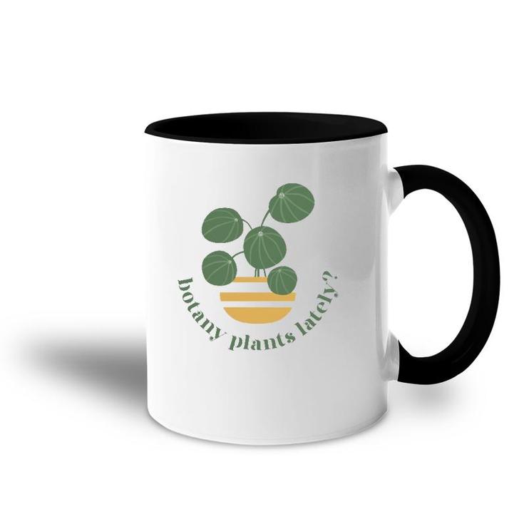Cute Pilea Paperomiodes House Plant Botany Plants Lately Accent Mug