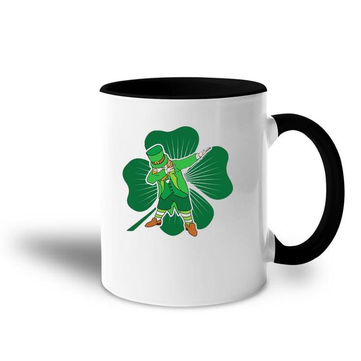 Dabbing Leprechaun Irish Dab St Patricks Day Tee Accent Mug