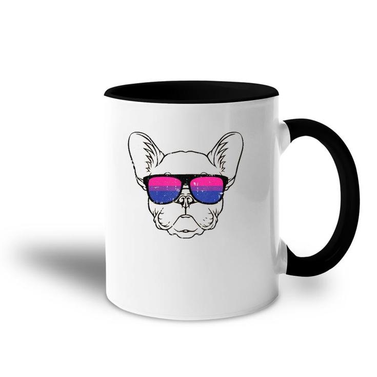 Dog Sunglasses Bi-Sexual Pride Puppy Lover Proud Lgbt-Q Ally Tank Top Accent Mug