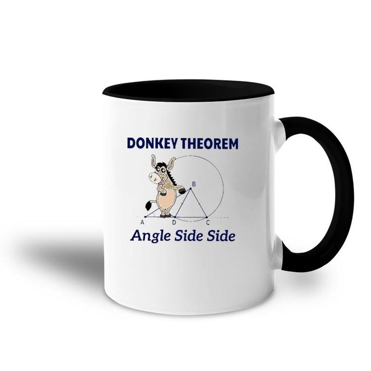 Donkey Theorem Angle Side Side Accent Mug