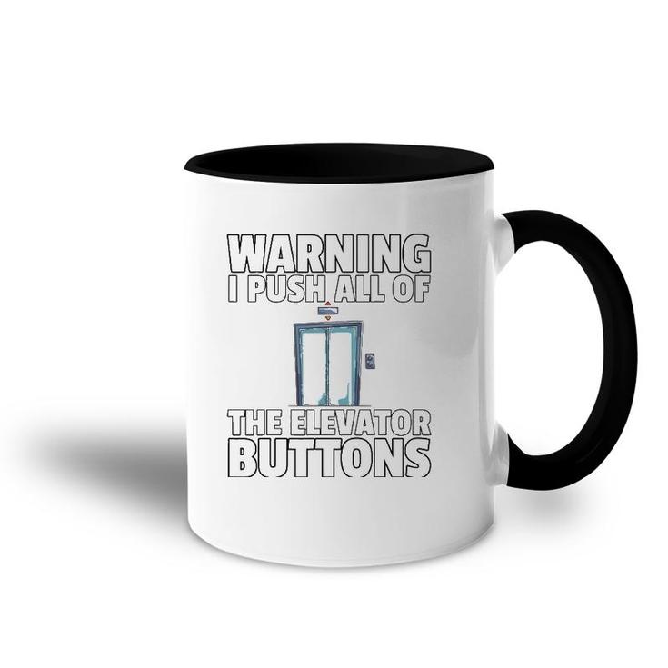 Elevator Buttons Mechanic Technician Accent Mug