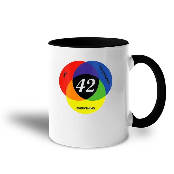 Everything The Universe Life 42 Is The Answer V-Neck Accent Mug