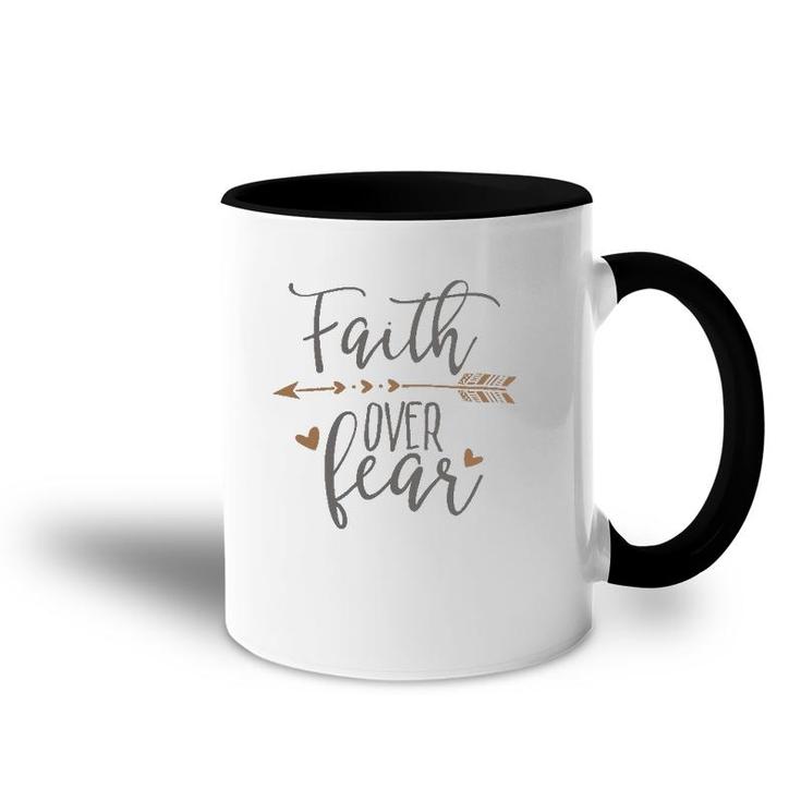 Faith Over Fear Faith Over Fear Ltd Accent Mug