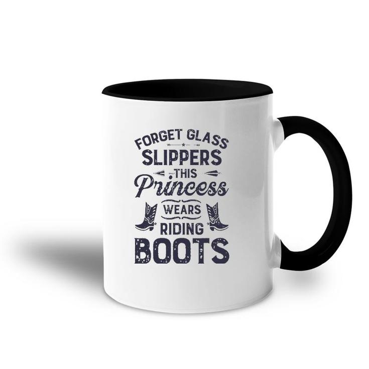Forget Glass Sleepers This Princess Wears Riding Boots Horse Accent Mug