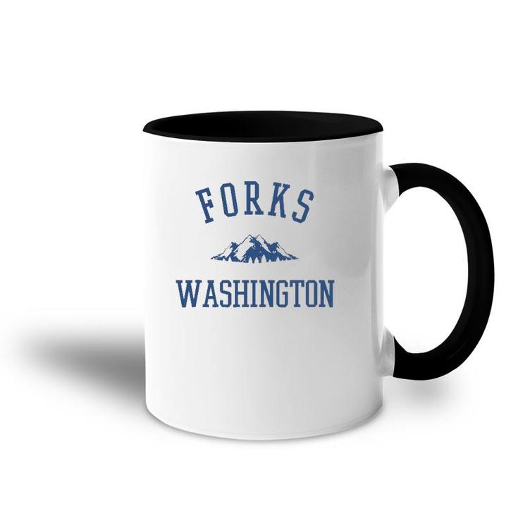 Forks Washington Mountain Graphic Accent Mug