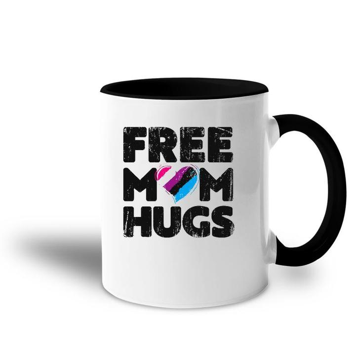 Free Mom Hugs  Free Mom Hugs Genderfluid Pride Lgbtqia Accent Mug