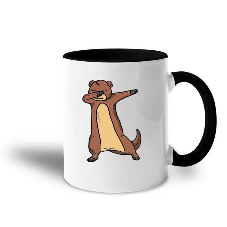 Funny Dabbing Otter Dab Dance Cool Sea Otter Lover Gift Accent Mug