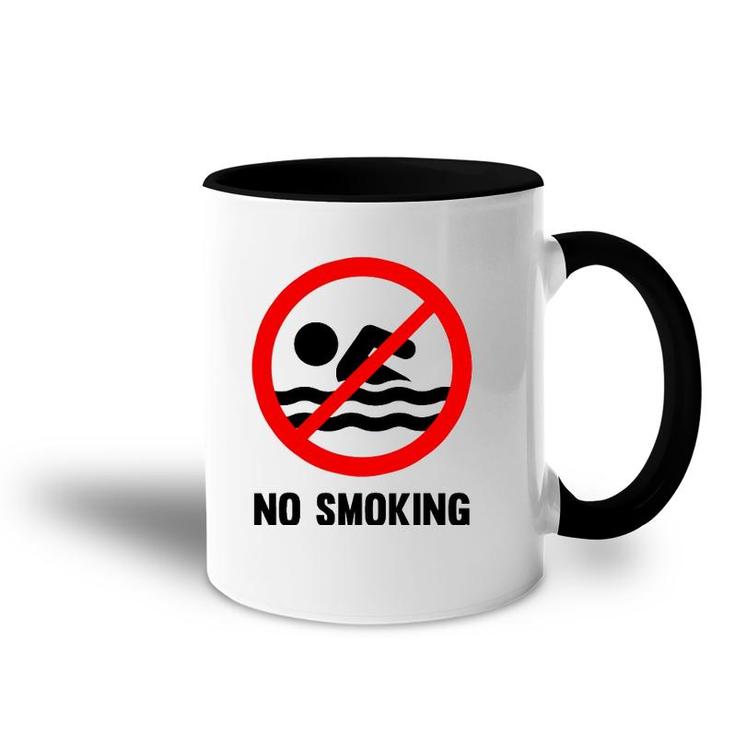 Funny No Smoking  Meme No Smoking Accent Mug