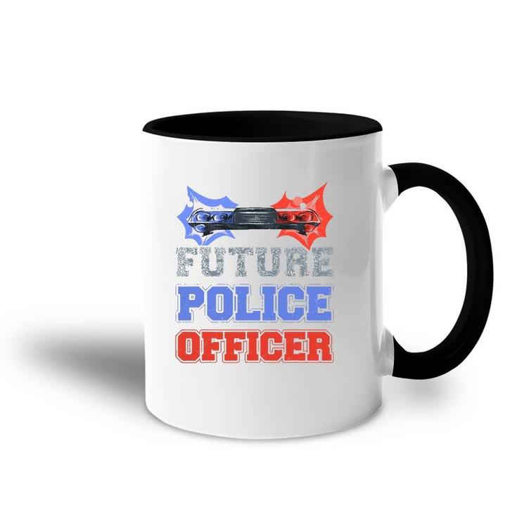 Future Police Officer Gift Idea For Deputys And Help Sherrif Accent Mug