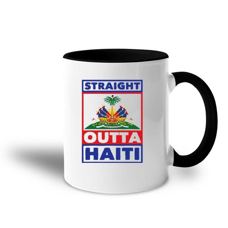 Haiti Haitian America Flag Love Straight Roots Ayiti Proud Accent Mug
