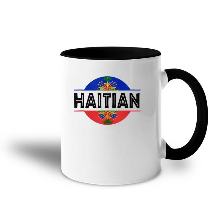 Haitian Flag Haiti Coat Of Arm Haiti Day Pride  Accent Mug