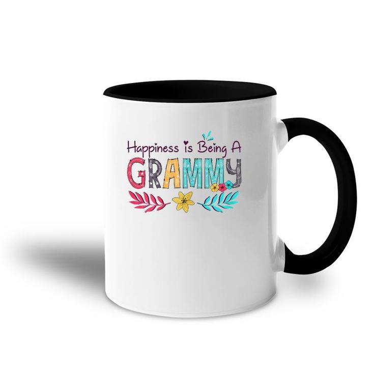 Happiness Is Being A Grammy Mother's Day Gift Grandma Accent Mug
