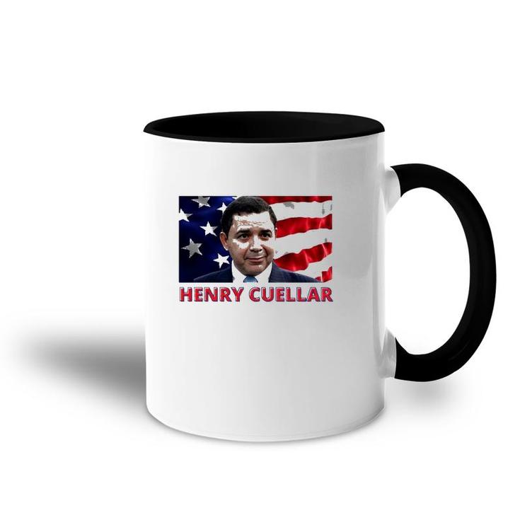 Henry Cuellar American Politician American Flag Accent Mug