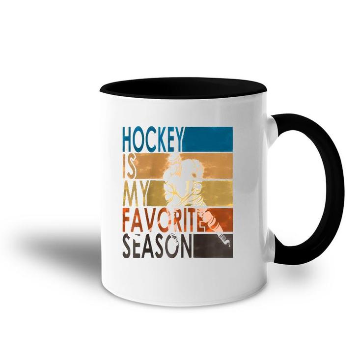 Hockey Is My Favorite Season Gamer Mode Cool Raglan Baseball Tee Accent Mug