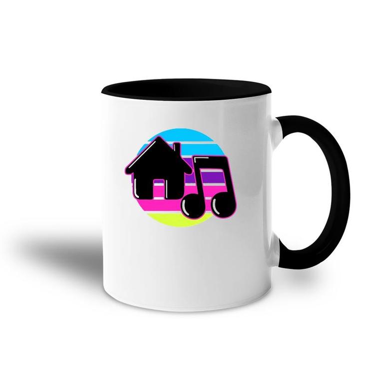 House Music Retro Dj Chicago 1980S Electronic Dance Disco Accent Mug