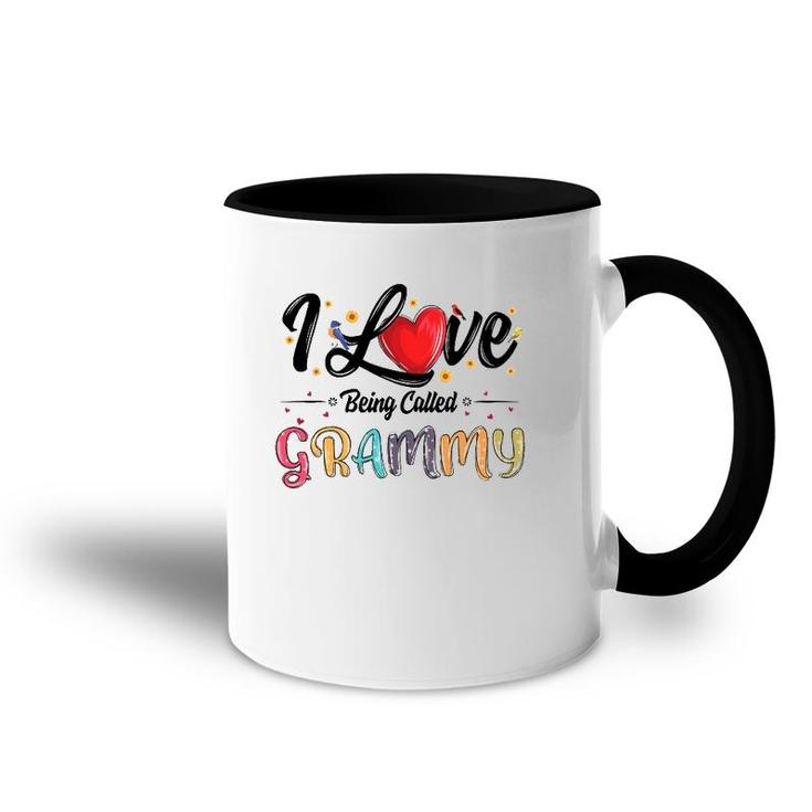 I Love Being Called Grammy Grandma Mother's Day For Women Accent Mug
