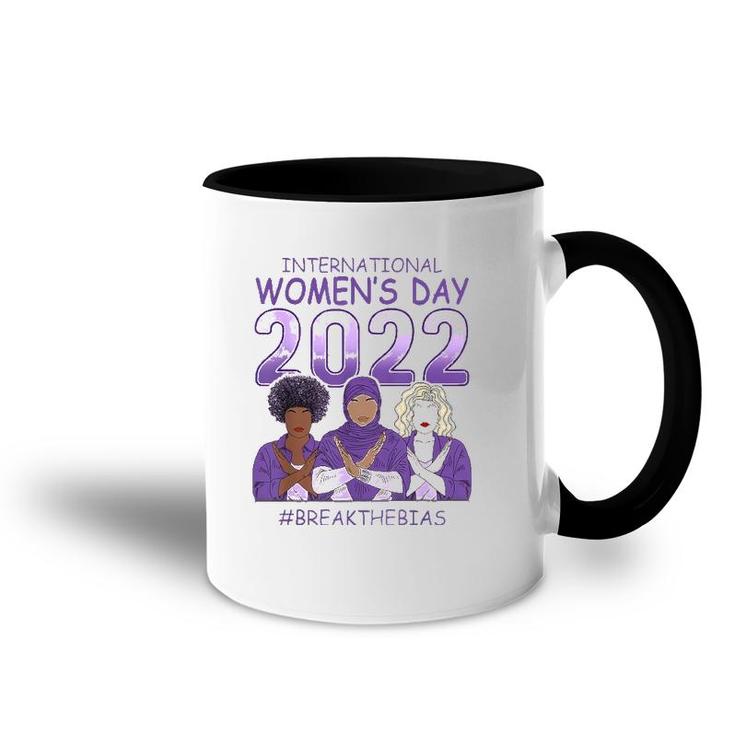 Iwd 2022 International Women's Day Break The Bias 8 March Accent Mug