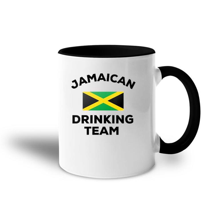 Jamaica Jamaican Drinking Team Funny Beer Flag Party Gift V-Neck Accent Mug